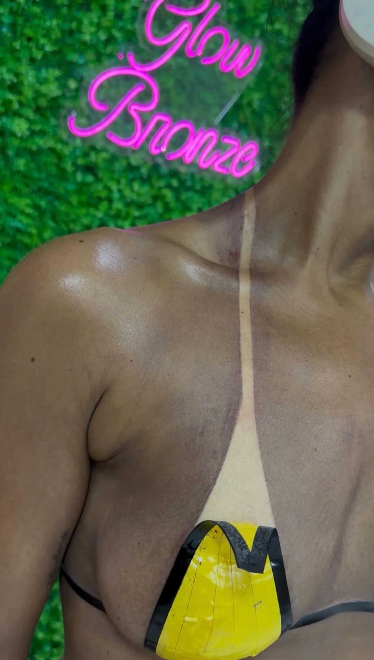 Resultado visual de marquinha da Glow Bronze RJ